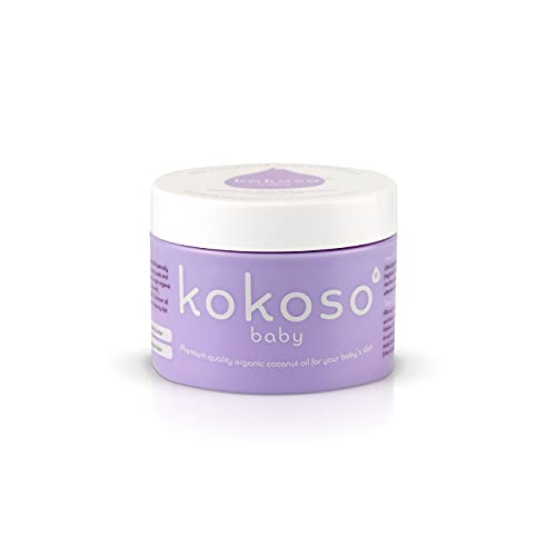 Kokoso Baby Organic Coconut Oil – Moisturising 100% Natural Baby Oil for Baby Massage