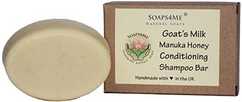 ATTIS Handmade Goat's Milk and Manuka Honey Unscented Conditioning Shampoo Bar | Silk | Kaolin Clay | Aloe Vera | Sulfate Free | For Men & Women by WK Organics.