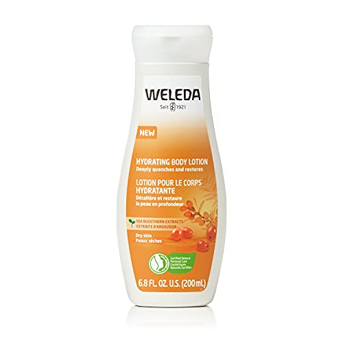 WELEDA Sea Buckthorn Rich Care Body Lotion - Vitalising Natural Cosmetics Body Lotion provides up to 48 hours of intensive moisture for quick care of dry skin (1 x 200 ml) by WK Organics.