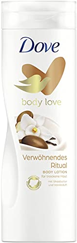 Dove Body Love Body Lotion Pampering Ritual Body Lotion for Dry Skin with Shea Butter and Vanilla Scent 400 ml by WK Organics. C