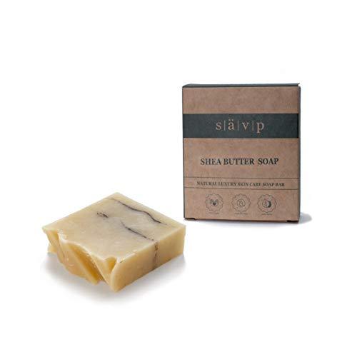 Sävp Cosmetics Shea Butter Soap Bar with Olive Oil – Natural Organic Vegan Essential Oils Bar