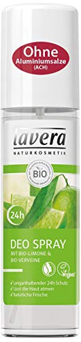 lavera Deodorant Spray Organic Lime 24 Hour Invigorating Fragrance 24 Hour Deodorant Protection 1 Pack (1 x 75 ml) by WK Organics UK