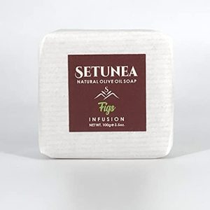 Setunea Organic Olive Oil and Figs Infusion Soap Bar 100g by WK Organics.