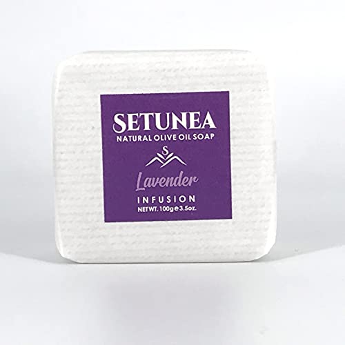Setunea Organic Olive Oil and Lavender Infusion Soap Bar 100g by WK Organics.