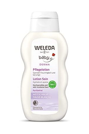 WELEDA - Line Baby Derma CREAM fluid MALLOW WHITE 200ml skin atopic dermatitis by WK Organics UK