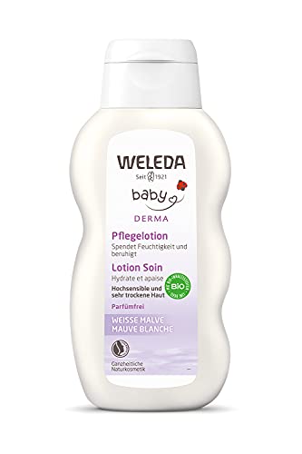 WELEDA - Line Baby Derma CREAM fluid MALLOW WHITE 200ml skin atopic dermatitis by WK Organics UK