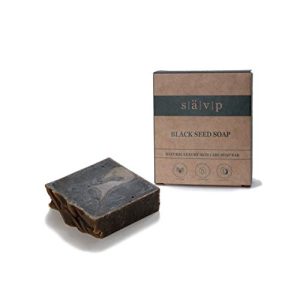 Sävp Cosmetics Black Seed Soap Bar with Olive Oil and Shea Butter – Natural Organic Vegan Essential Oils Bar
