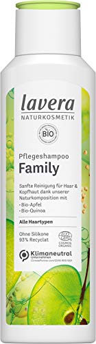 lavera Family Care Shampoo with Organic Apple and Organic Quinoa Gentle Cleansing for Hair and Scalp Natural Cosmetics Vegan 250 ml by WK Organics.