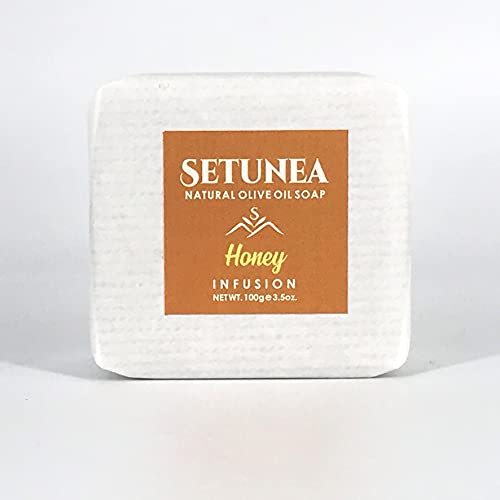 Setunea Organic Olive Oil and Honey Infusion Soap Bar 100g by WK Organics.