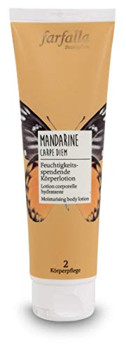 farfalla - Mandarin moisturising body lotion - 100% certified natural cosmetics (1 x 150 ml) by WK Organics. C