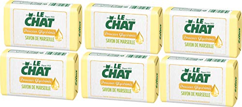 Le Chat - Solid Glycerined Marseille Soap - 100 g x 6 by WK Organics UK