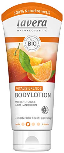 lavera Revitalising Body Lotion Organic Orange Intensive Moisture Fruity Fresh Orange Fragrance Body Lotion Normal Skin Vegan Organic Natural Cosmetics Natural Body Care Pack of 1 x 200 ml by WK Organics.