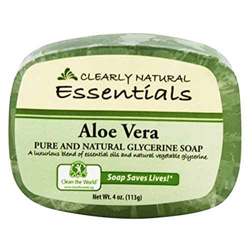 Clearly Natural Essentials Aloe Vera Pure and natural glycerine soap 4 oz by WK Organics. C
