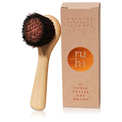 Rui® Monastery Brush Face Copper and Natural Bristles for Dry Brushing Massage Made in DE