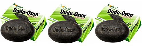 Dudu Osun 150 g Tropical Pure Natural African Black Soap - Pack of 3 by WK Organics.