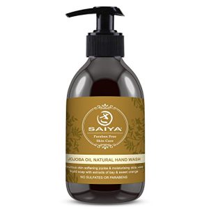 Natural & Organic Liquid Hand Wash With Jojoba Oils 250ml Pump Bottle | Moisturising Soft Foaming Bathroom Soap With Soap Bark