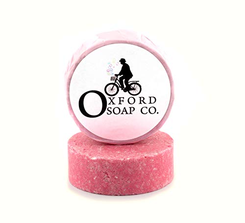 Oxford Soap Co. Pink Grapefruit Shampoo Bar 50g. Zero plastics & sulphate free with natural ingredients for hair growth and dandruff. Coconut oil and plant keratin. 100% Vegan by WK Organics.