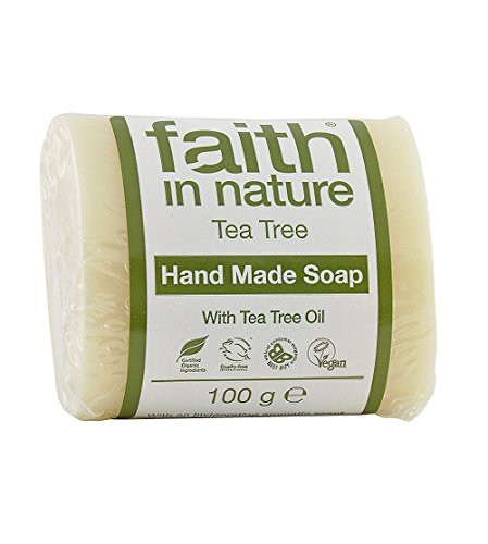 Faith in Nature Organic Tea Tree - Pack of 3 Soaps by WK Organics. C
