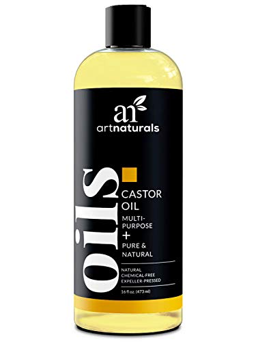 ArtNaturals Pure Organic Castor Oil - (16 Fl Oz / 473ml) - Massage Oil & Moisturizer – 100% Cold Pressed from Jamaica - for Hair