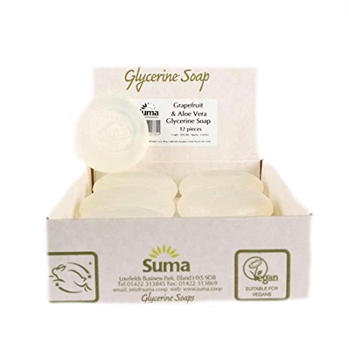 Suma Glycerine Soap Grapefruit & Aloe Vera Soap (12 x 90G) by Suma by WK Organics. C