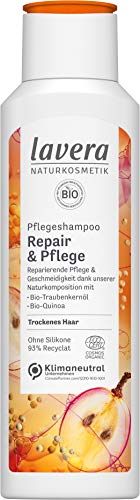 lavera Care Shampoo & Care - with Organic Grape Seed Oil and Organic Quinoa - Care & Softness - Natural Cosmetics - 250 ml by WK Organics.