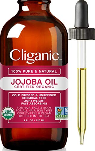 Certified Organic Jojoba Oil 120ml | 100% Pure Natural Cold Pressed Unrefined