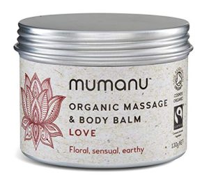Mumanu Organic Massage Oil & Body Balm - Love - With Fairtrade Ingredients - massage oil sensual