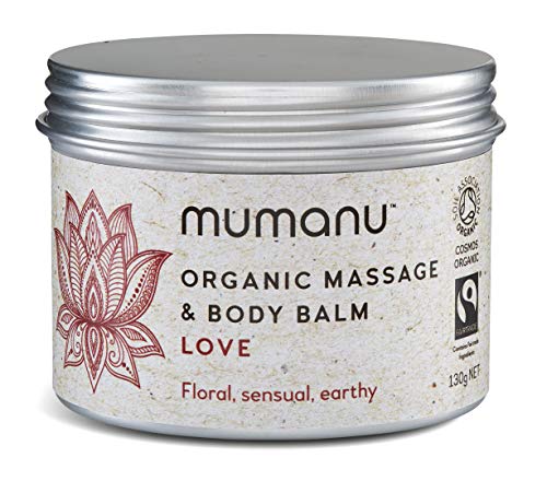 Mumanu Organic Massage Oil & Body Balm - Love - With Fairtrade Ingredients - massage oil sensual