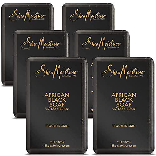 Shea moisture Organic African Black Soap Bar with Shea Butter