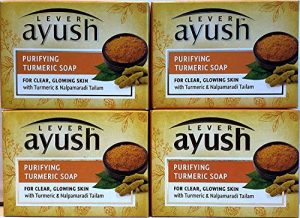 (Pack of 4) Lever Ayush Purifying Turmeric Soap