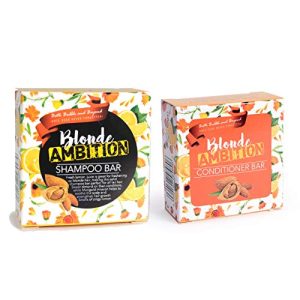 Bath Bubble and Beyond Shampoo and Conditioner Bar Set (Blonde Ambition) by WK Organics.