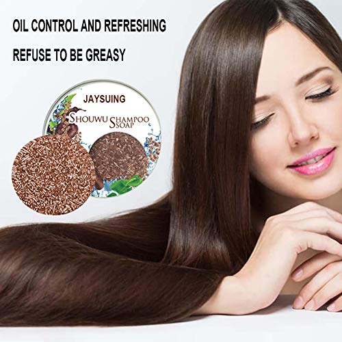 100% Natural Organic Conditioner And Repair Black Hair Shampoo Polygonum Multiflorum Soap by WK Organics.