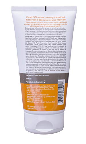 Cicatrissim Stretch Marks Removal Cream - Innovative Natural Formula With Pure and Potent Ingredients From Brazilian Flora. Say Goodbye To Stretch Marks and Regain Your Self Esteem by WK Organics. C