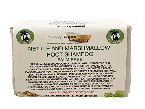 Funky Soap Palm Free Nettle & Marshmallow Root Shampoo Bar