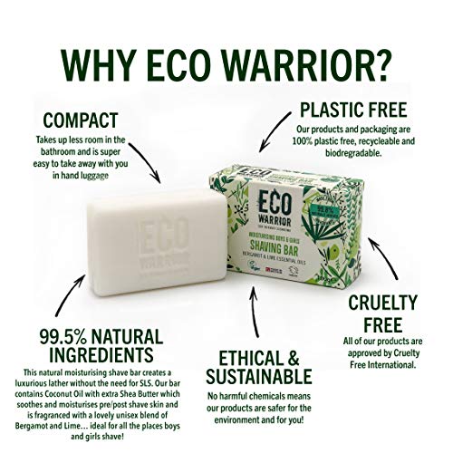 Natural & Vegan Eco Warrior bars 100 gram : Amazon.co.uk: Health & Personal Care