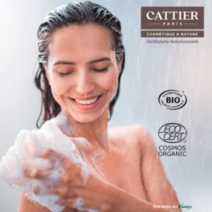 Cattier Matcha Tea & Yuzu Shower Gel Family Size with Pump Dispenser Certified Natural Cosmetics by WK Organics. C