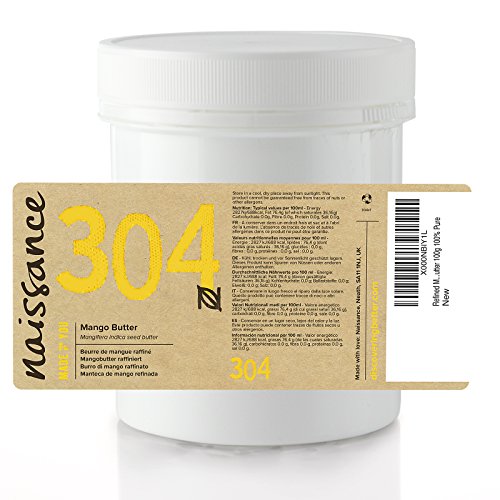 Naissance Refined Mango Butter 100g 100% Pure by WK Organics. C