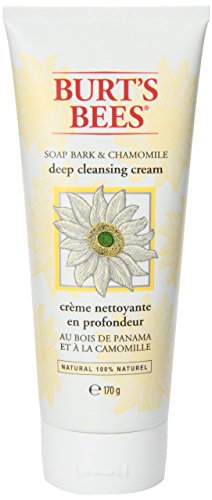 Burt's Bees Natural Cleanser Soap Bark and Chamomile Deep Cleansing Cream – 1 x Tube 170 grams by WK Organics. B