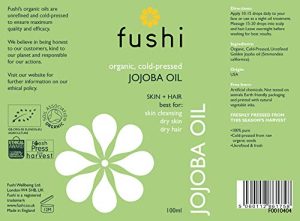 Fushi Organic Jojoba Oil 100 ml | Fresh-Pressed| Rich in Vitamin E | Best for Skin Cleansing
