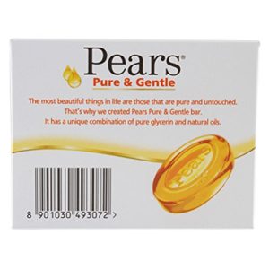 Pears Pure & Gentle Glycerin & Natural Oils soap 75 g by WK Organics. B