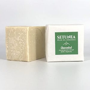 Setunea Organic Olive Oil Unscented Handmade Soap Bar 110g by WK Organics. B