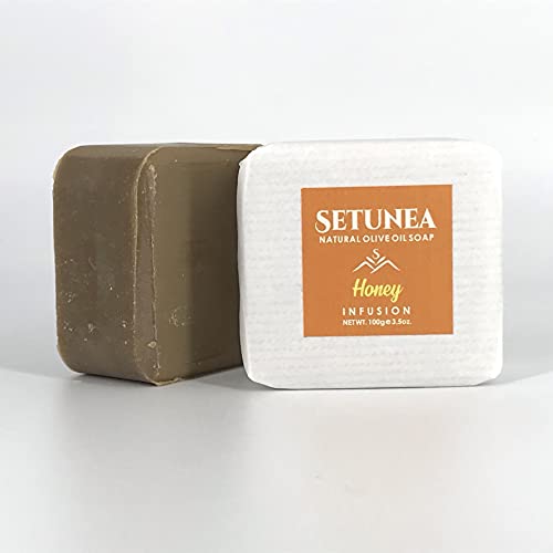 Setunea Organic Olive Oil and Honey Infusion Soap Bar 100g by WK Organics. B