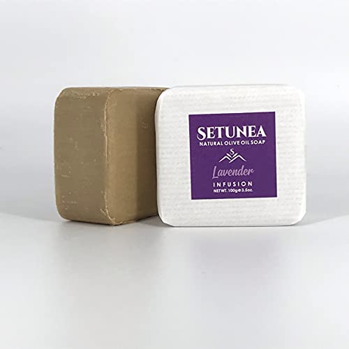Setunea Organic Olive Oil and Lavender Infusion Soap Bar 100g by WK Organics. B
