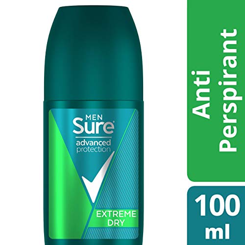 Sure Men Advanced Protection Extreme Dry 72 hour protection deodorant Anti-perspirant Roll On for 2x more powerful protection