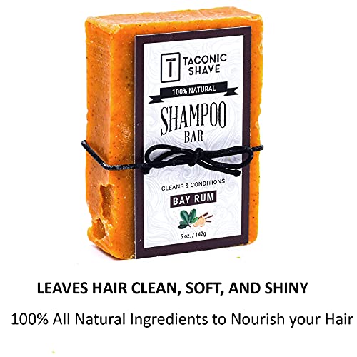 Taconic Shave Bay Rum Shampoo Bar - All Natural/Handcrafted - 5.0 Oz. by WK Organics. C