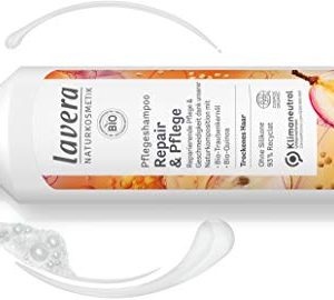 lavera Care Shampoo & Care - with Organic Grape Seed Oil and Organic Quinoa - Care & Softness - Natural Cosmetics - 250 ml by WK Organics. B
