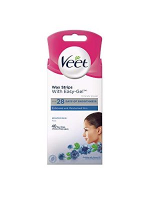 Veet Sensitive Face 40 Cold Wax Strips at WK Organics UK online shop in: Health & Personal Care C