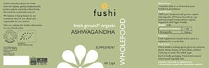 Fushi Ashwagandha Organic Herbal Supplement 340 mg
