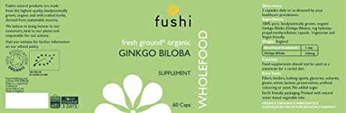 Fushi Organic Ginkgo Biloba Capsules