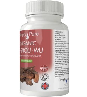 Simply Pure Organic He-Shou-Wu Capsules x 90